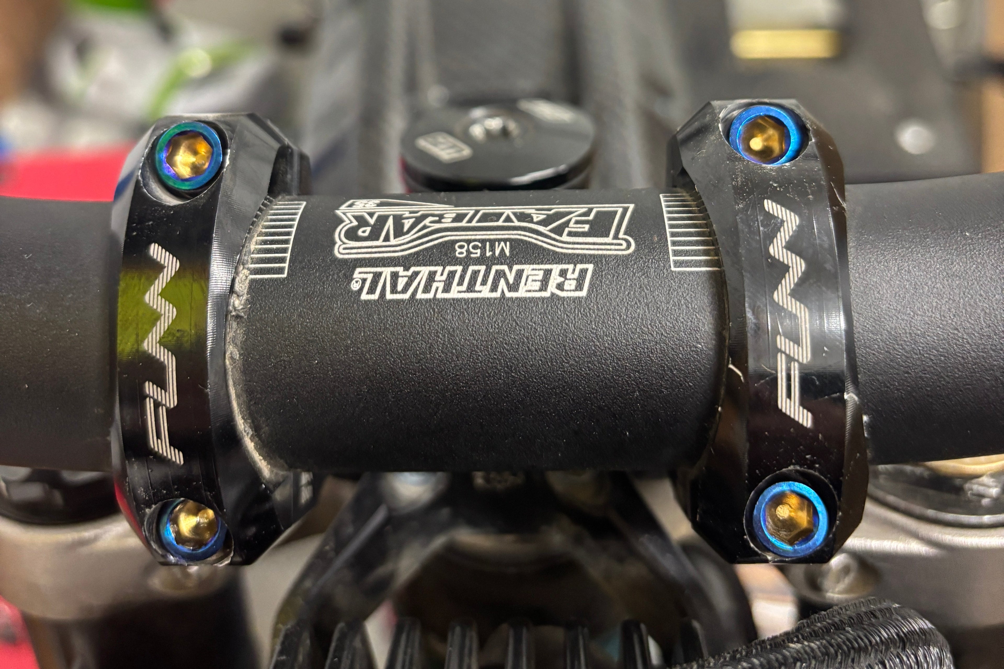 Titanium handle bar mounts for Sur Ron (4 bolts)